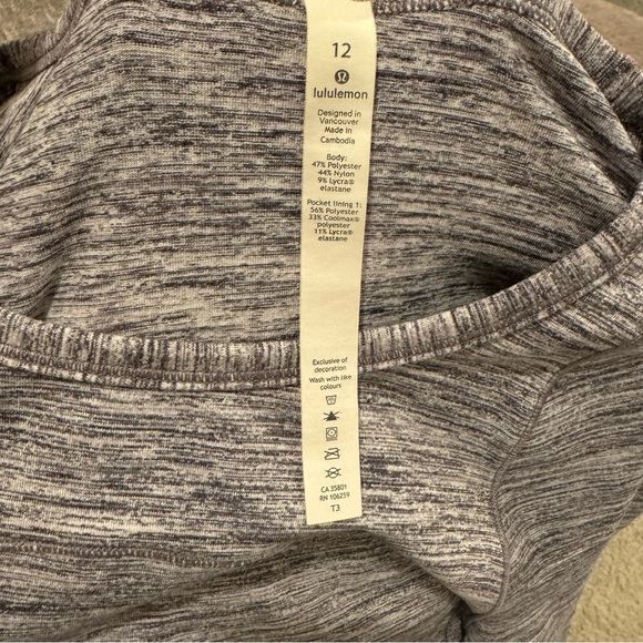 Lululemon Cypress Kiss Long Sleeve Space Dye Gray 12 - Picture 5 of 5